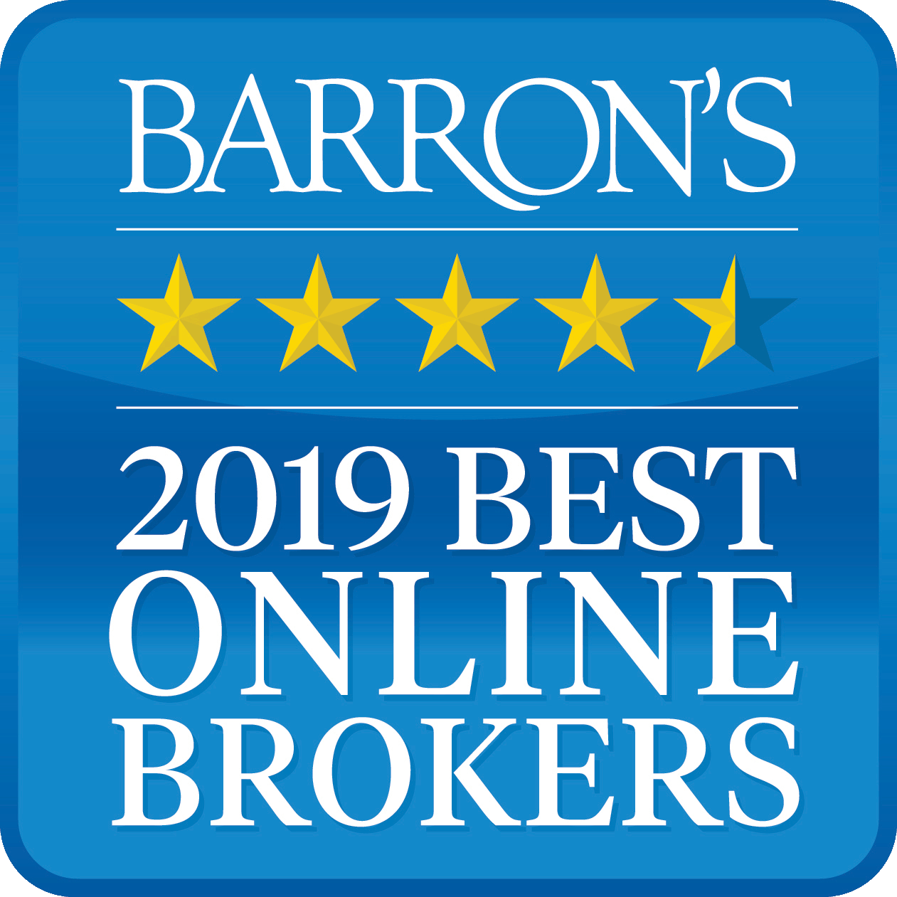Interactive Brokers wurde 2019 als Nr. 1 in der Kategorie „Bester Online-Broker” von Barron's ausgezeichnet