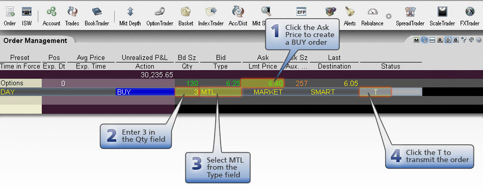 Market-to-Limit-Kauforder