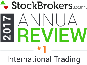 Bewertungen für Interactive Brokers: Stockbrokers.com Awards 2017 - Bester Broker für internationalen Handel