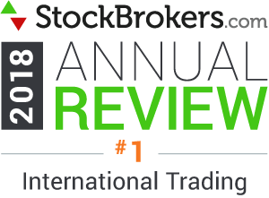 Bewertungen für Interactive Brokers: Stockbrokers.com Awards 2018 - Nr. 1 in der Kategorie 2018 „Internationaler Handel“