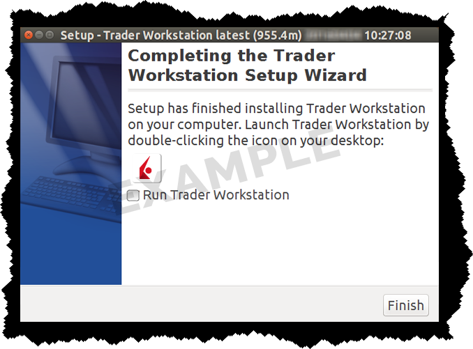 Installation de TWS pour Linux Screen 