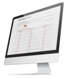 Short stock search on computer screen